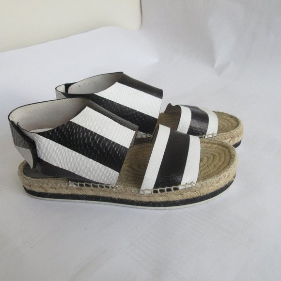 Miista London Sandals Black White  Size 39/8.5 - Picture 2 of 12